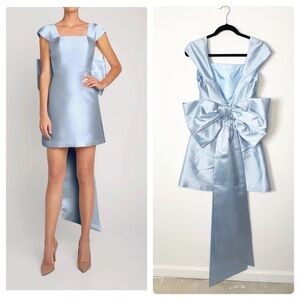 Alexia Maria Ivy Silk And Wool Bow Dress